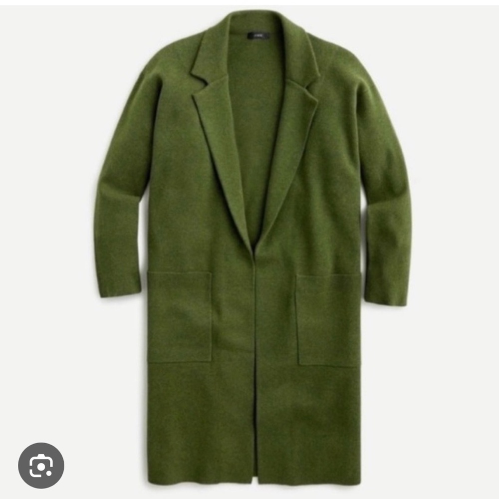 J. Crew Ella Long‎ Sweater Olive